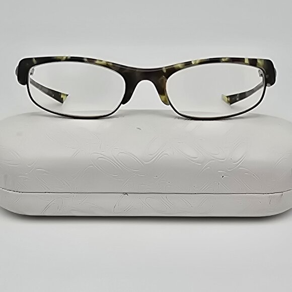 *SOLD* Oakley 11-806 Yardstick 4.0 Amber Tortoise Toast Eyeglasses Frame w/ Case - Picture 1 of 15
